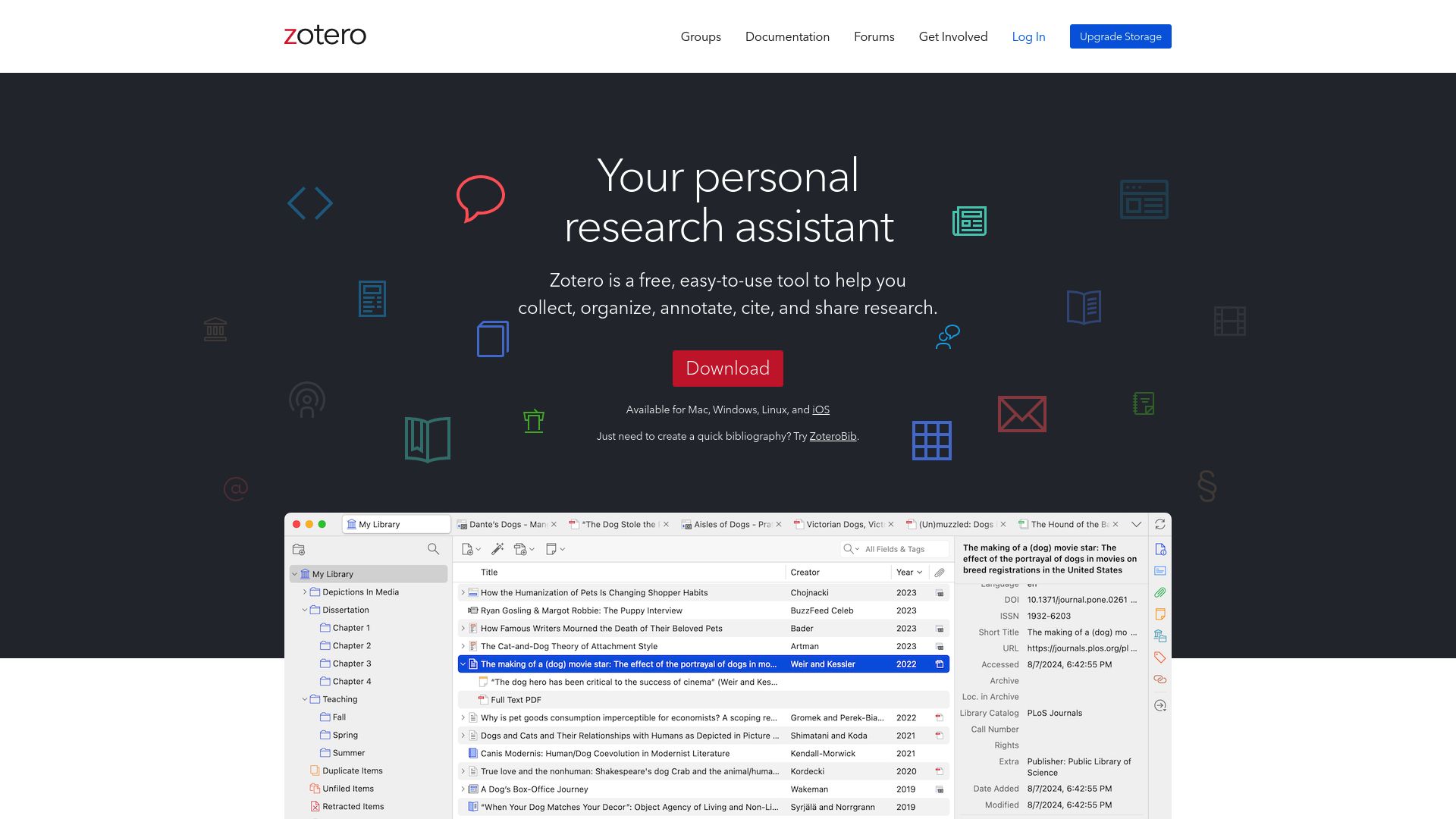 image of Zotero | Your personal research assistant