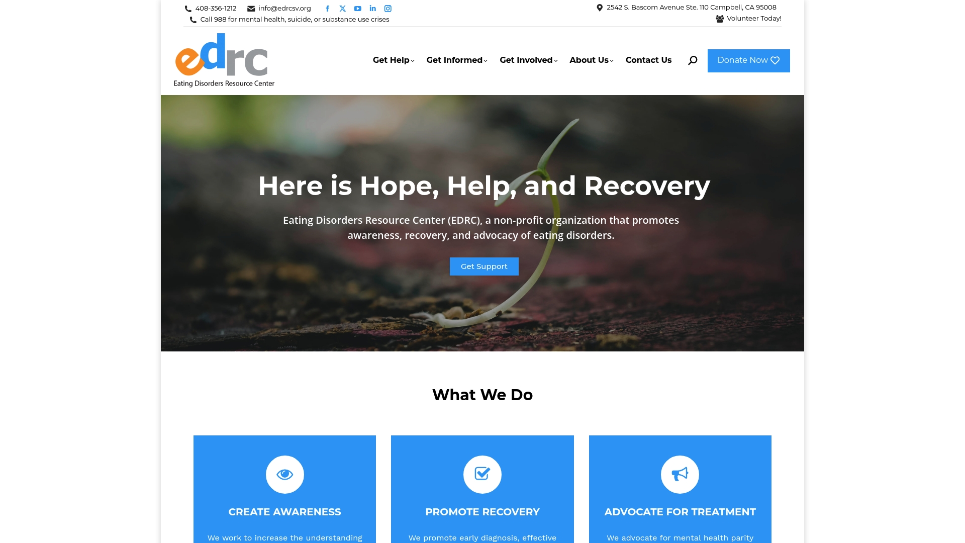 Home - Eating Disorders Resource Center image