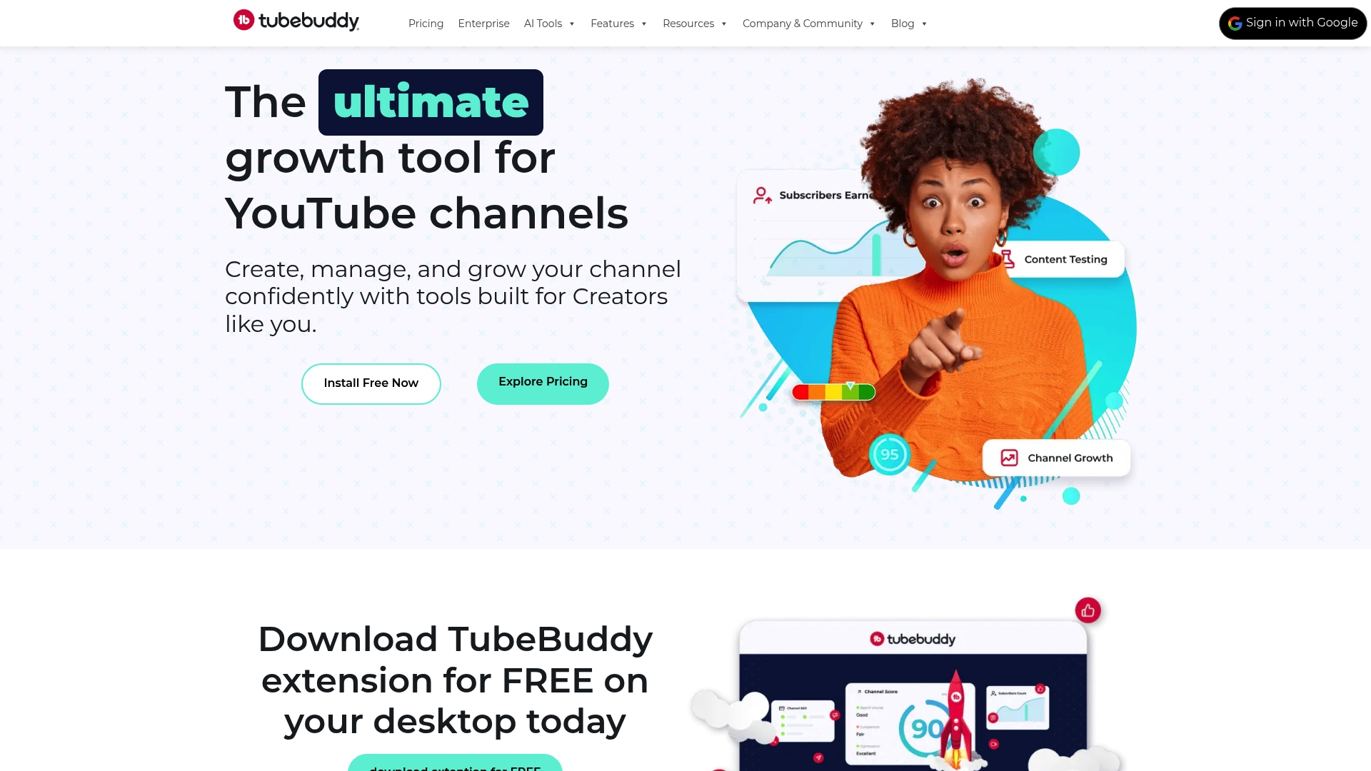 image of Homepage - TubeBuddy