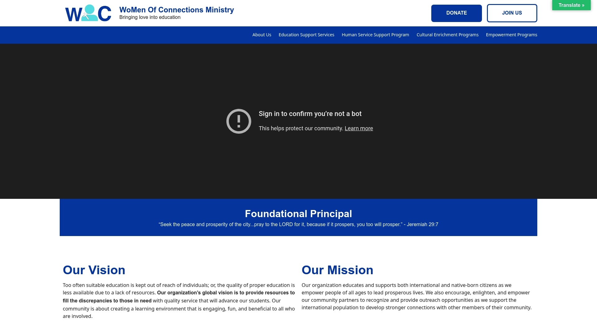 WoMen of Connections Ministry – Bringing love into education image
